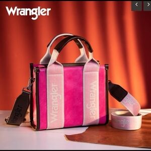 Wrangler Pink and Black Tote Bag
